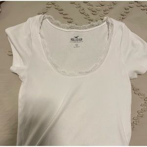 White lace top Hollister